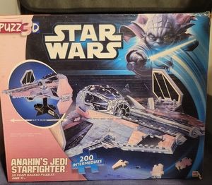 Star Wars Puzz3D Anakin's Jedi Starfighter Foam Backed 3D Puzzle 200 pieces